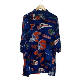 Reyn Spooner University of Florida Gators Hawaiian Shirt Size XL